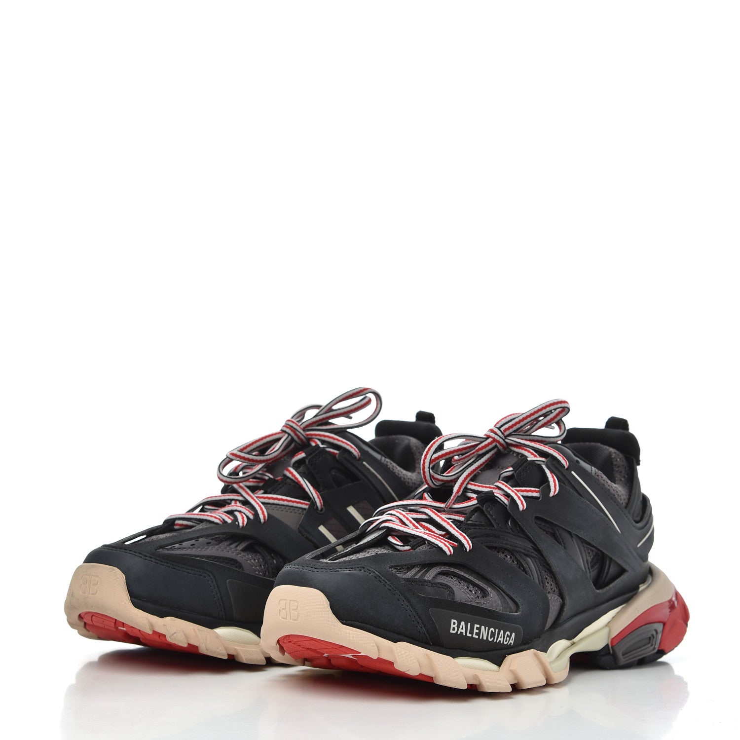 Balenciaga Mesh Nylon Womens Track Sneakers 40 Black Gris 3 of 16