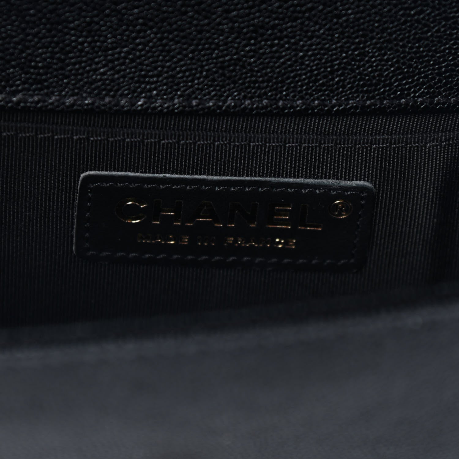 Chanel Caviar Chevron Quilted Small Boy Flap Black 6 of 9