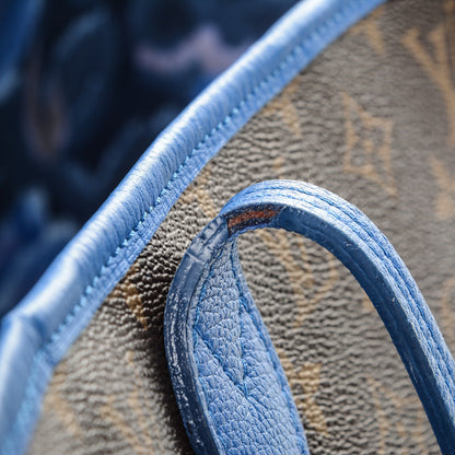 Louis Vuitton Monogram Articles de Voyage Ikat Neverfull MM Grand Blue 8 of 10