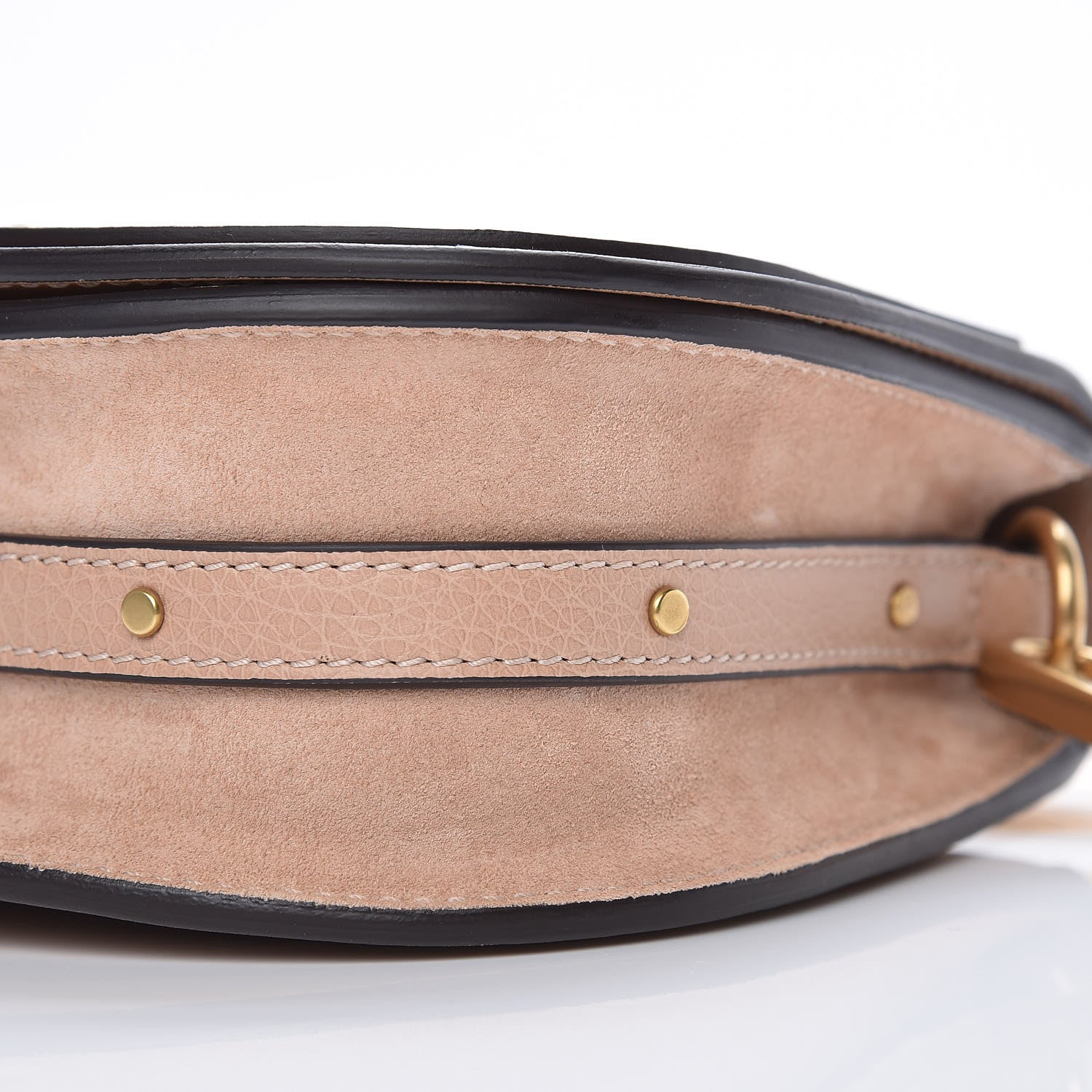 Chloe Calfskin Suede Small Nile Bracelet Bag Biscotti Beige 9 of 9