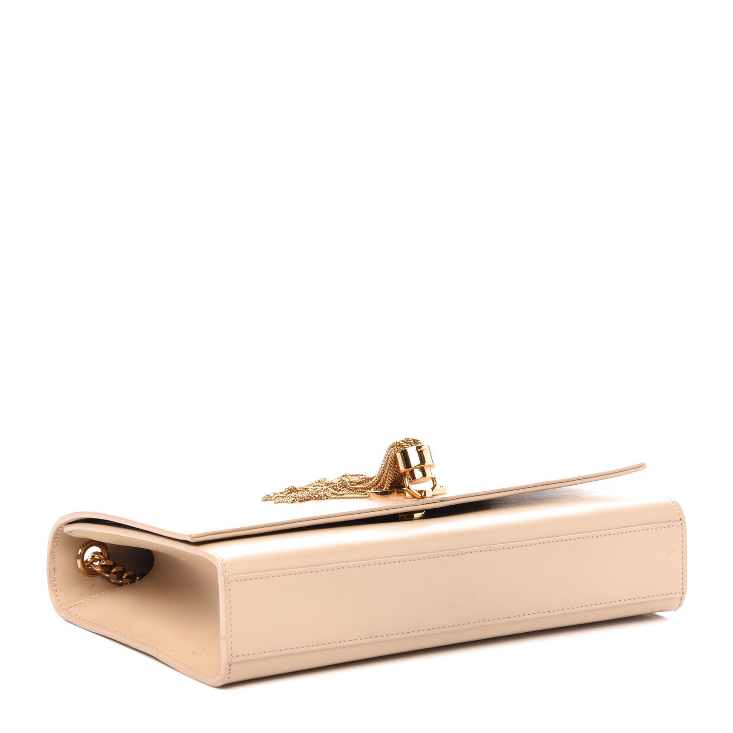 Saint Laurent Smooth Calfskin Medium Classic Monogram Kate Tassel Satchel Nude Powder 4 of 13