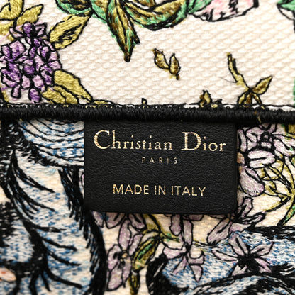 Christian Dior Canvas Embroidered Large D-Constellation Book Tote Latte Multicolor 6 of 9