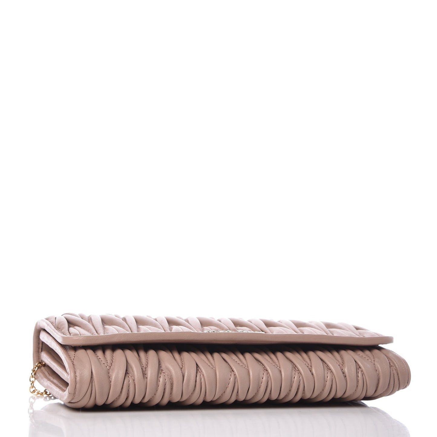 Nappa Matelasse Flap Wallet Cammeo