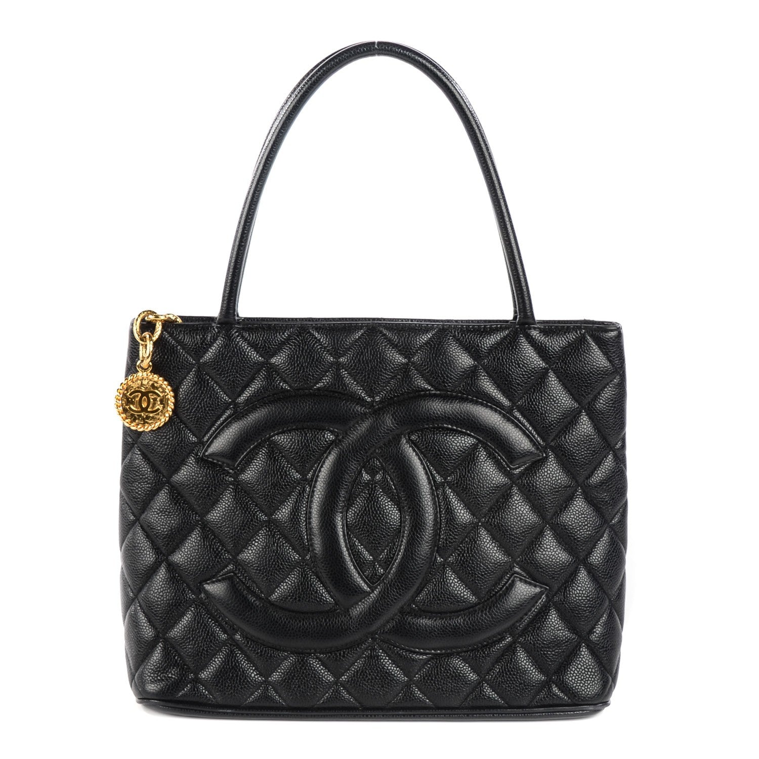Chanel Caviar Quilted Medallion Tote Black 1 of 9