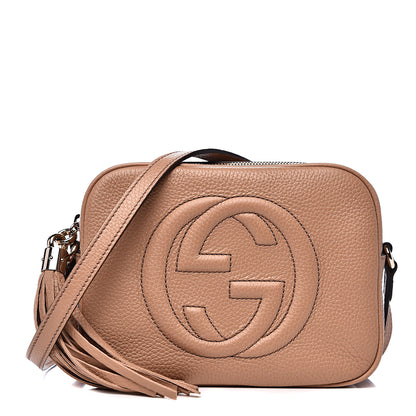 Gucci Pebbled Calfskin Small Soho Disco Bag Rose Beige 1 of 10