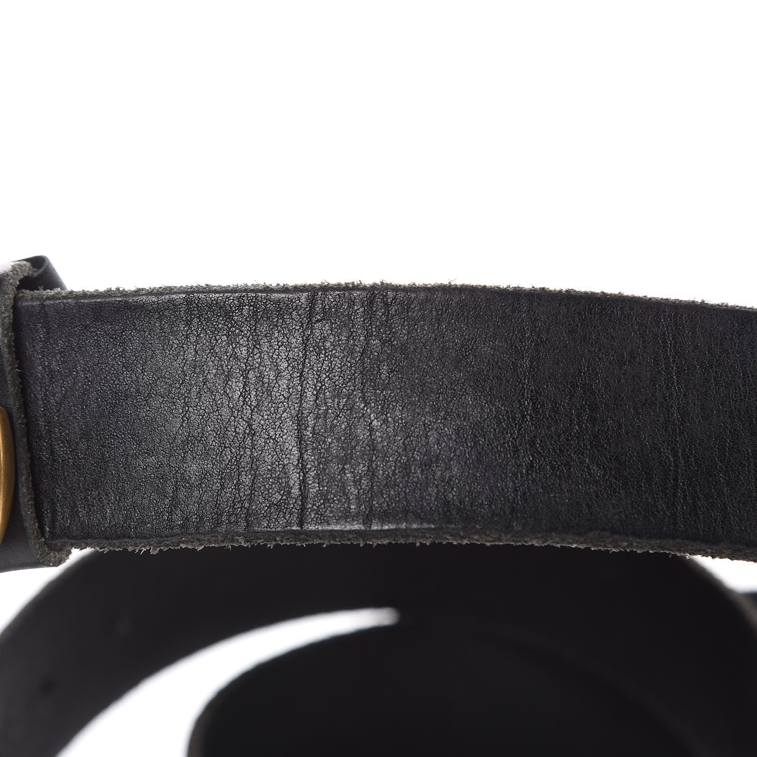 Gucci Faded Calfskin Double G 40mm Belt 100 40 Black 8 of 8