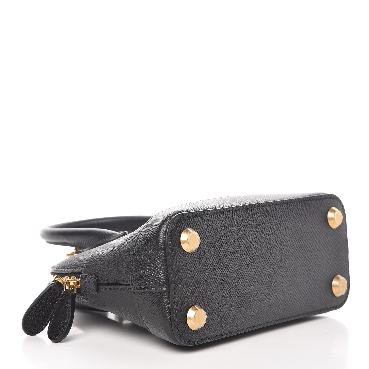 Balenciaga Signature Grained Calfskin XXS Ville Top Handle Bag Black White 4 of 9