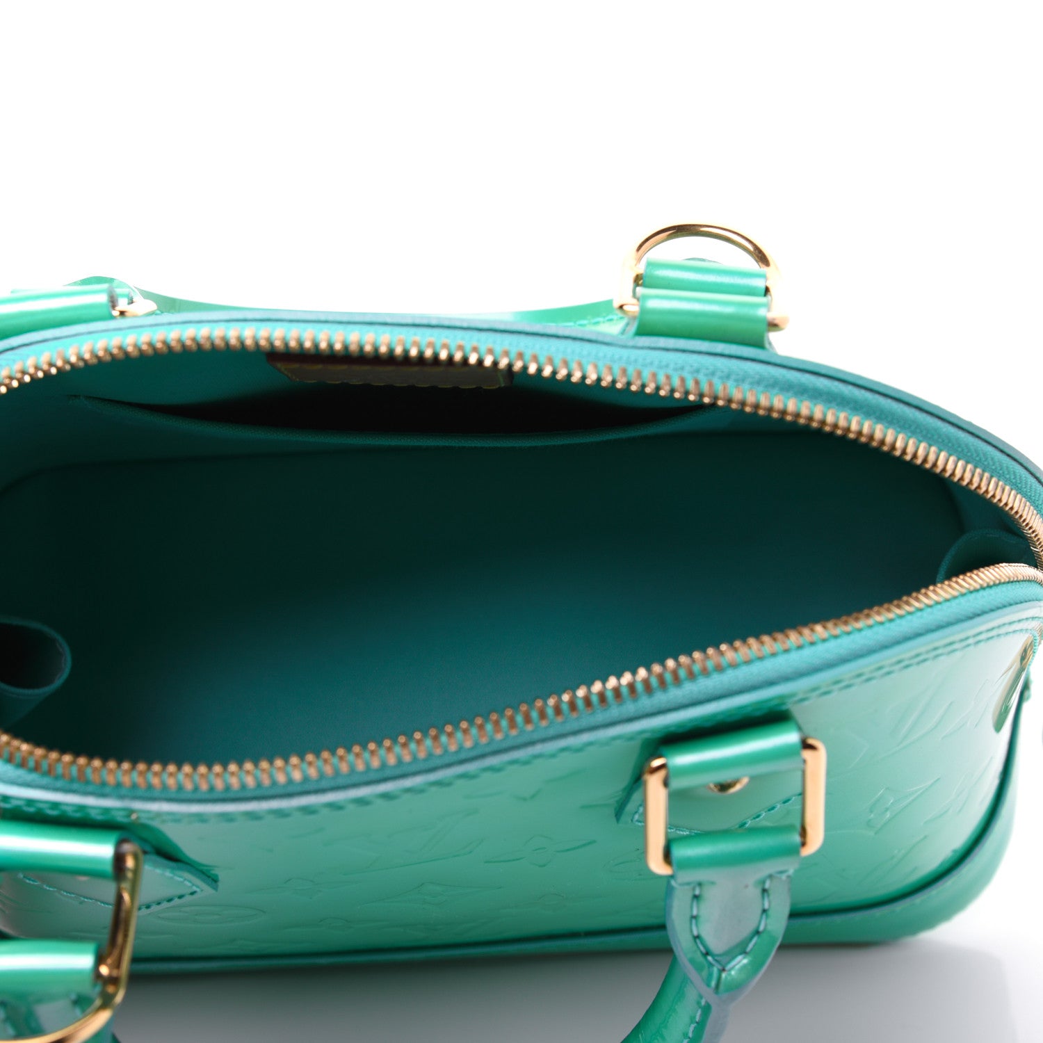 Louis Vuitton Vernis Alma BB Blue Lagon 5 of 26
