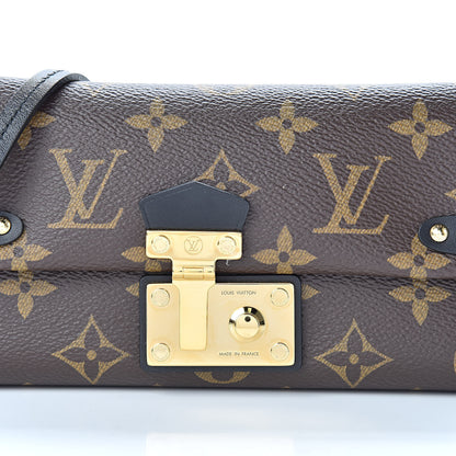 Louis Vuitton Monogram Triangle Chain Wallet Black 7 of 11