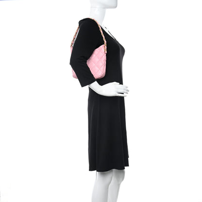 Chanel Lambskin Quilted CC Links Hobo Light Pink 3 of 9