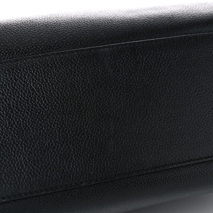 Chanel Calfskin Mademoiselle Lock Cerf Executive Shopper Tote Black 14 of 23
