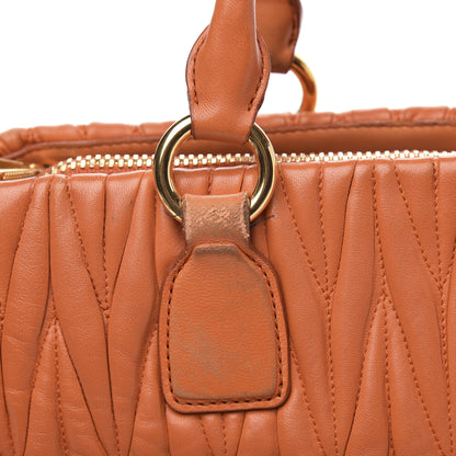 Miu Miu Nappa Matelasse Tote Papaya 15 of 17
