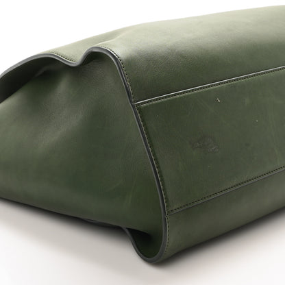 The Row Polished Saddle Calfskin Marlo Tote Bag Moss 8 of 9