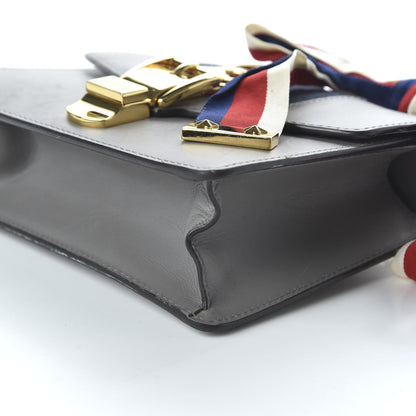Gucci Calfskin Mini Sylvie Chain Shoulder Bag Deep Grey 6 of 14