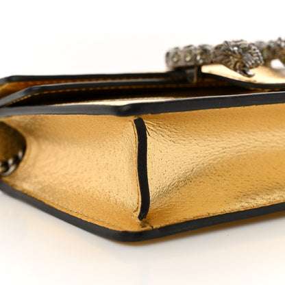 Gucci Metallic Calfskin Super Mini Dionysus Shoulder Bag Gold 8 of 9