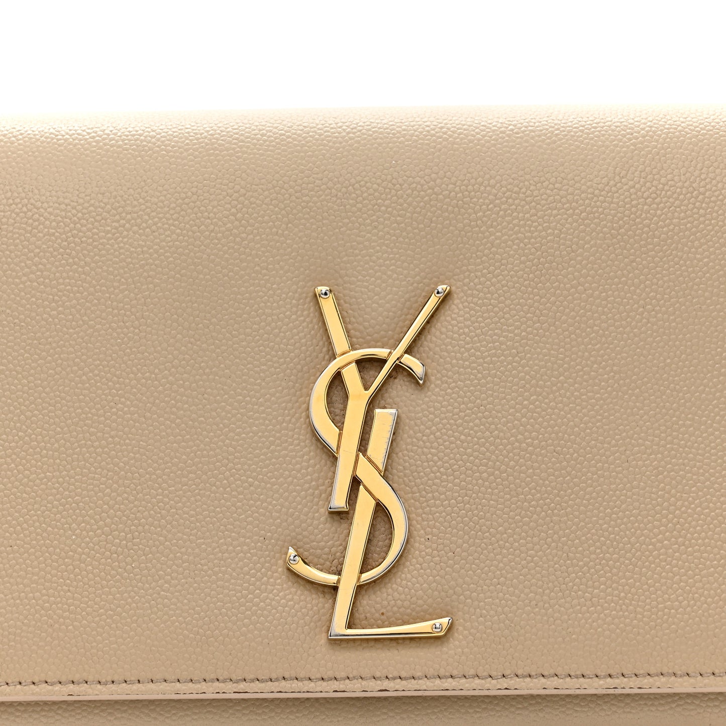 Grain De Poudre Classic Monogram Cassandre Clutch Nude