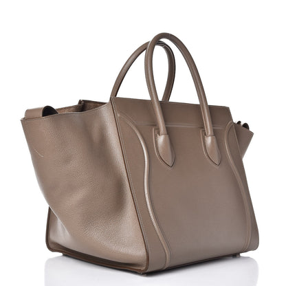 Celine Grained Calfskin Medium Phantom Luggage Taupe 3 of 10