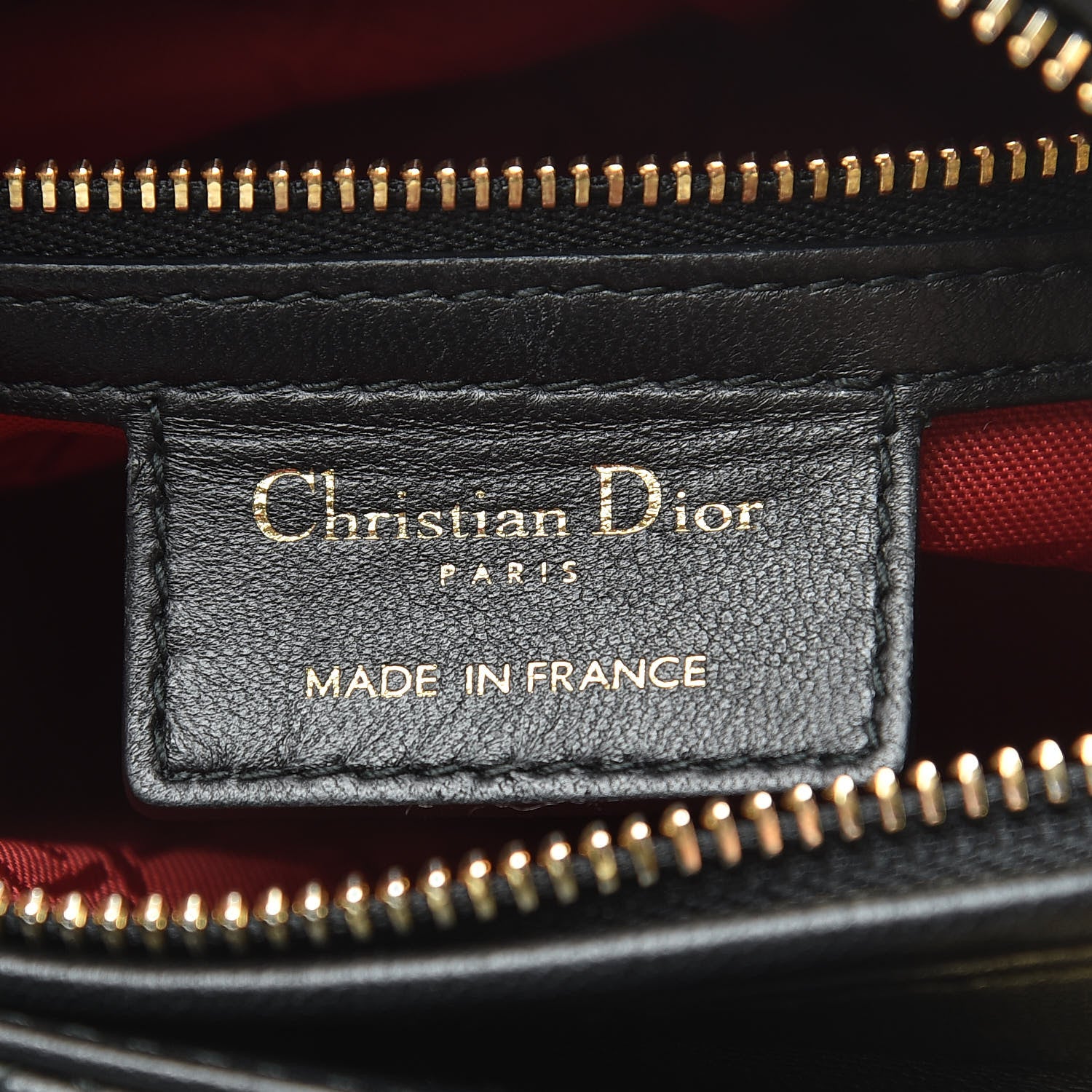 Christian Dior Lambskin Cannage Medium Lady Dior Black 6 of 11