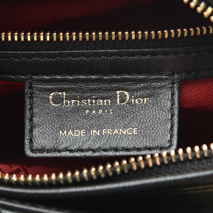 Christian Dior Lambskin Cannage Medium Lady Dior Black 6 of 11