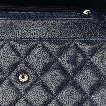Chanel Caviar Quilted Wallet On Chain WOC Navy 11 of 14