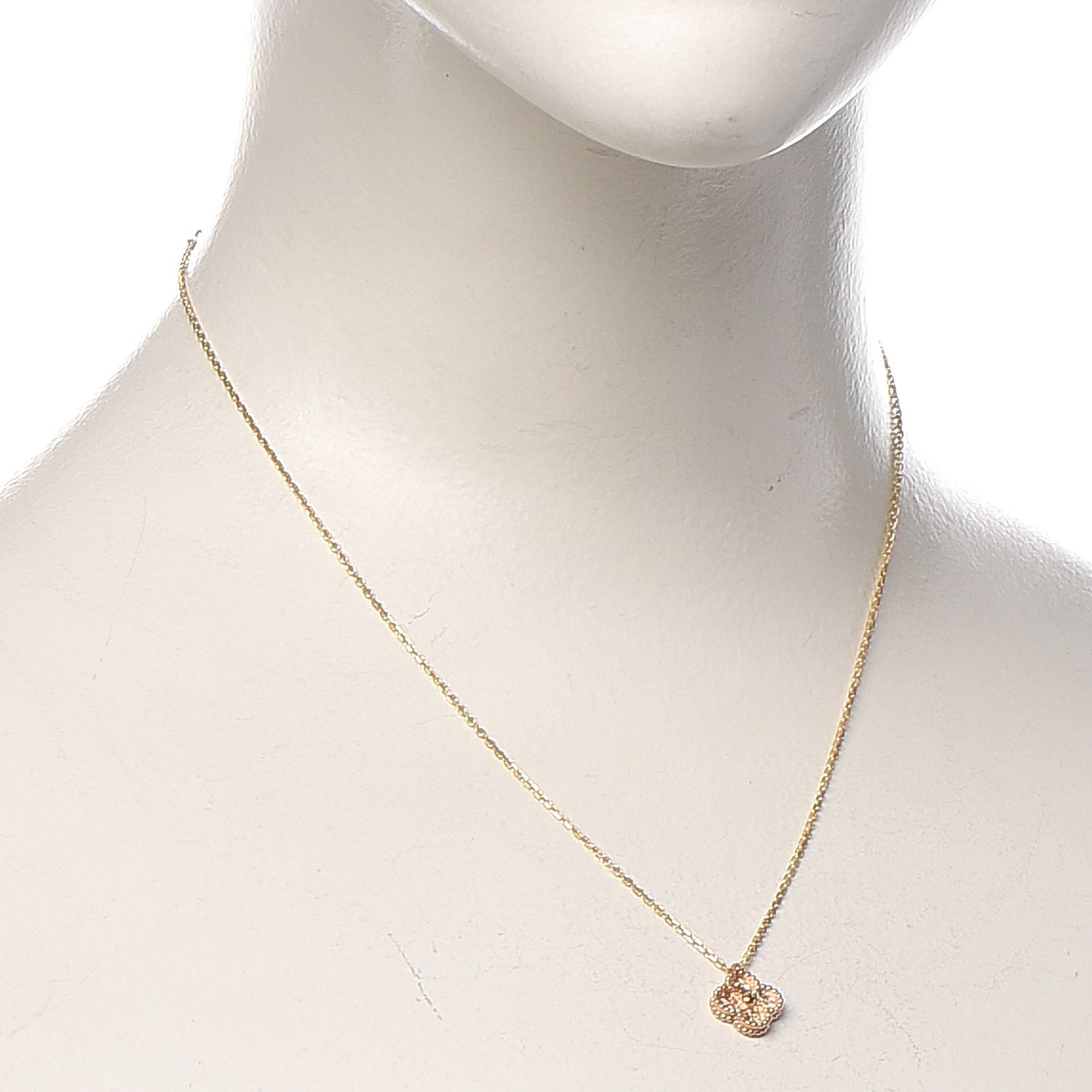 18K Rose Gold Sweet Alhambra Pendant Necklace