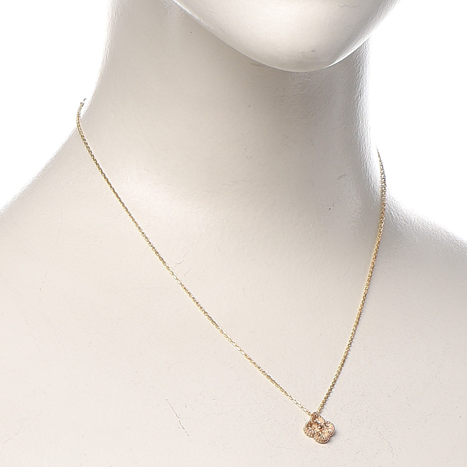 Van Cleef & Arpels 18K Rose Gold Sweet Alhambra Pendant Necklace 2 of 5
