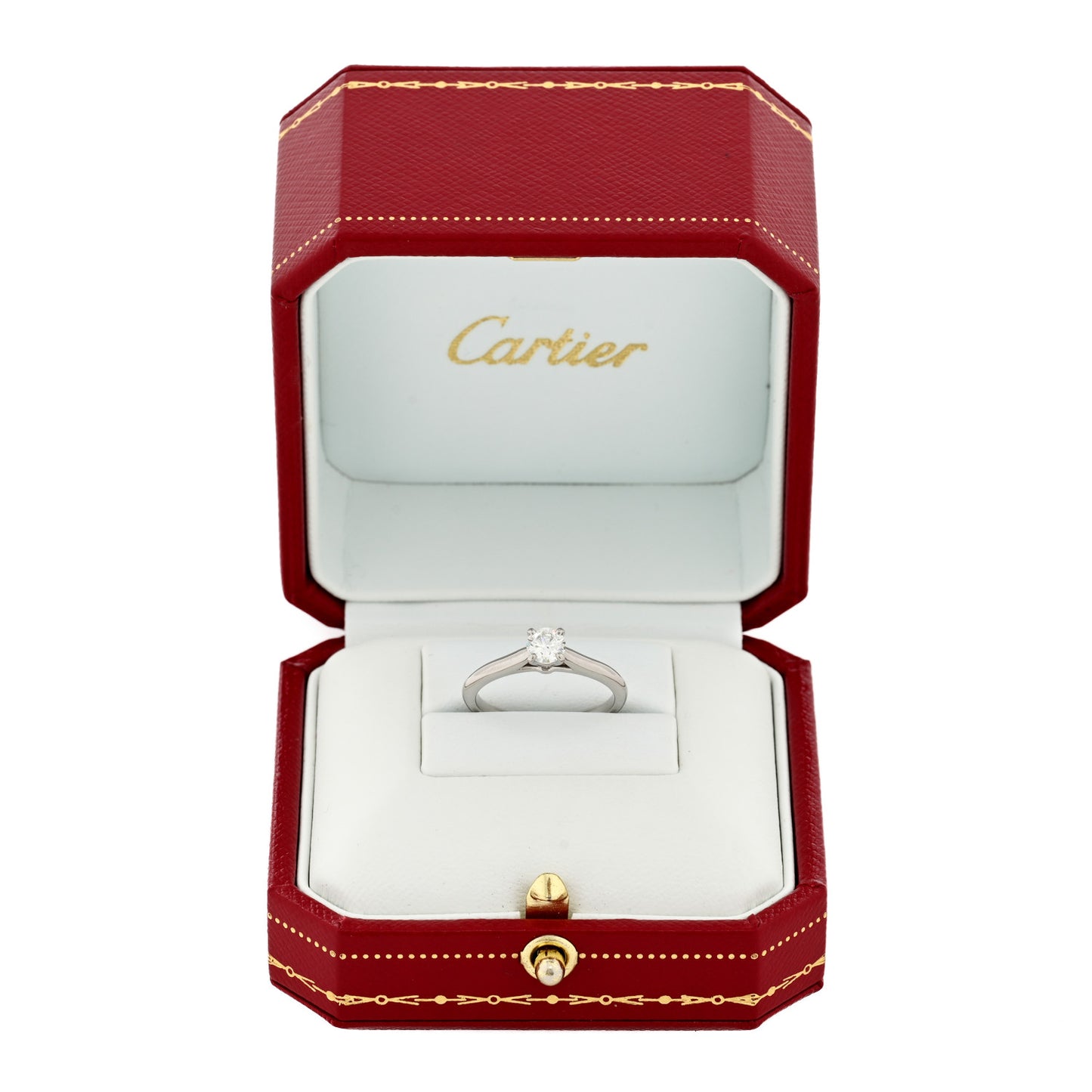 Platinum Diamond .40ct 1895 Solitaire Engagement Ring 52 6