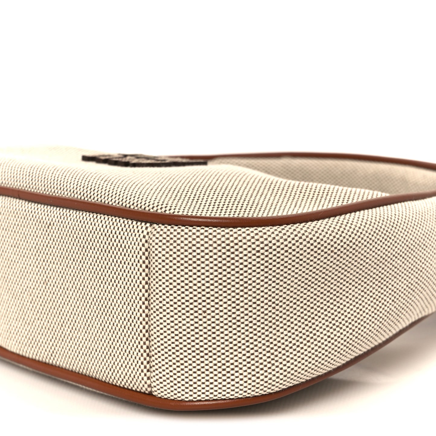 Canvas Calfskin Small Wander Hobo Naturale Brandy