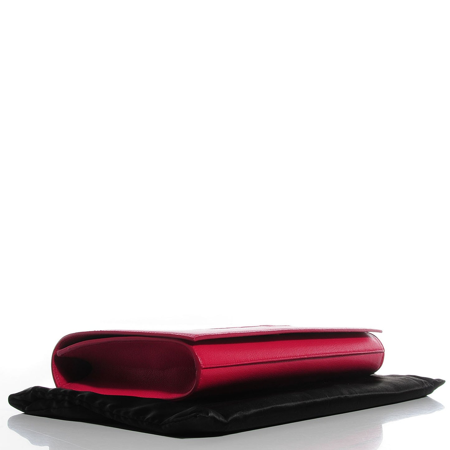 Goatskin Large Belle De Jour Clutch Fuchsia