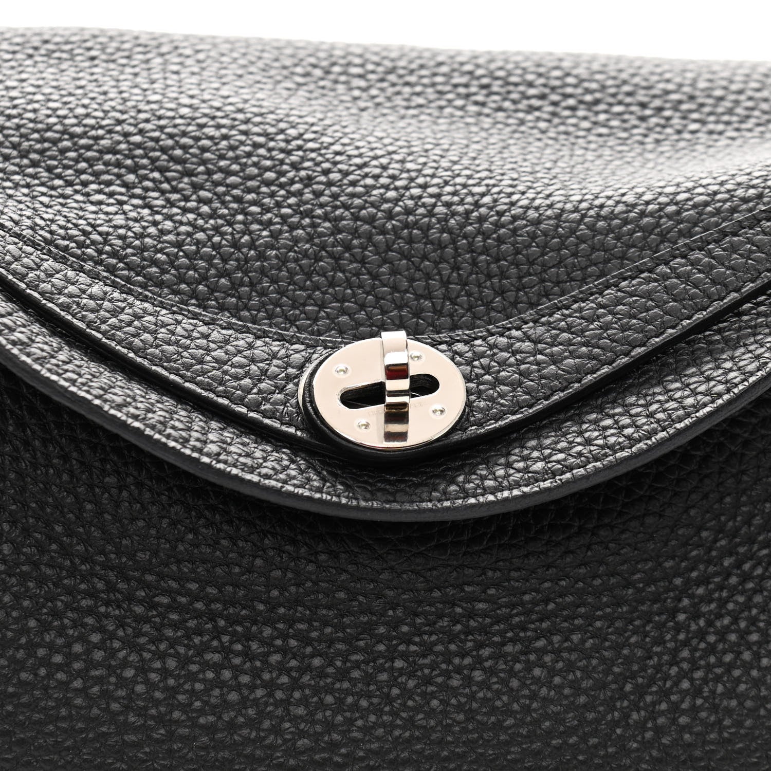 Hermes Taurillon Clemence Lindy 30 Black 8 of 11