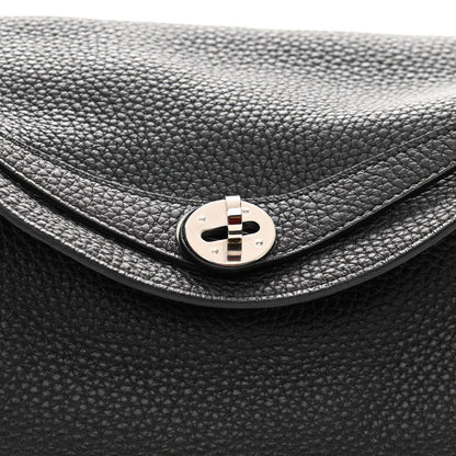 Hermes Taurillon Clemence Lindy 30 Black 8 of 11