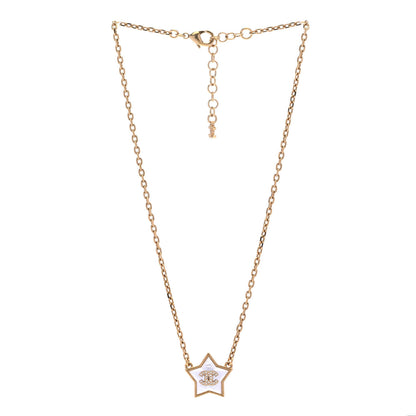 Chanel Pearl CC Star Necklace Gold 3 of 6