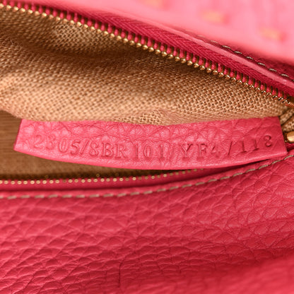 Fendi Calfskin Romano Selleria Baguette Pink 7 of 14