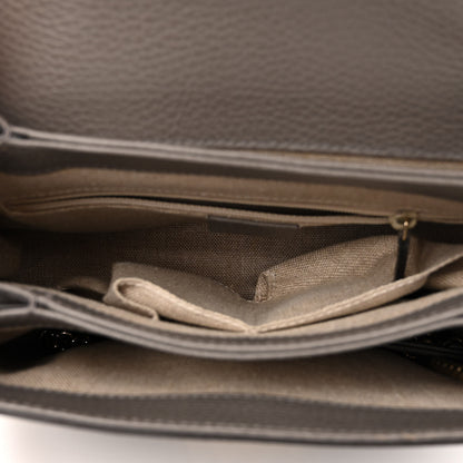 Gucci Dollar Calfskin Interlocking G Top Handle Shoulder Bag Loess 5 of 9