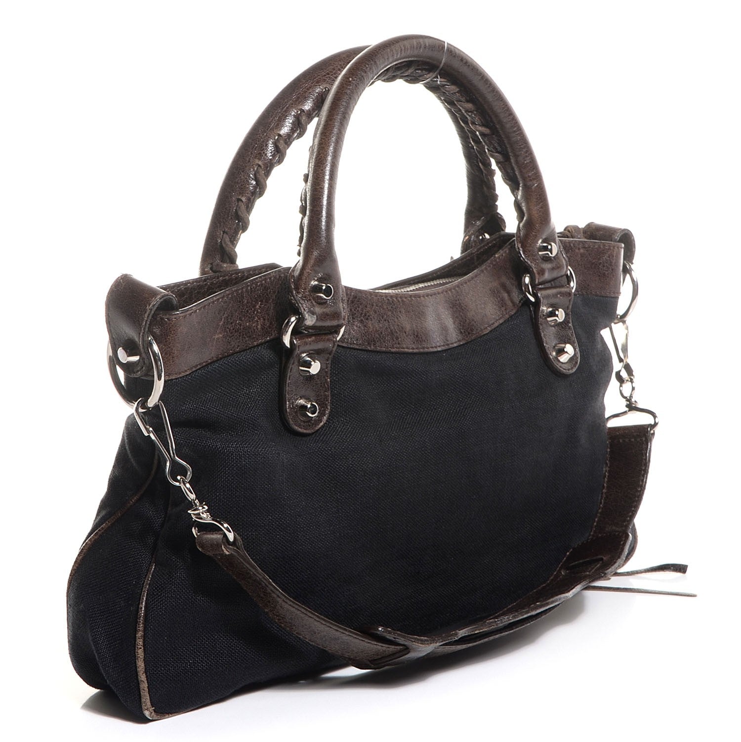 Balenciaga Chevre Denim Classic Hardware First Chocolate 8 of 14