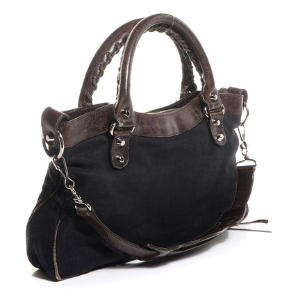 Balenciaga Chevre Denim Classic Hardware First Chocolate 8 of 14