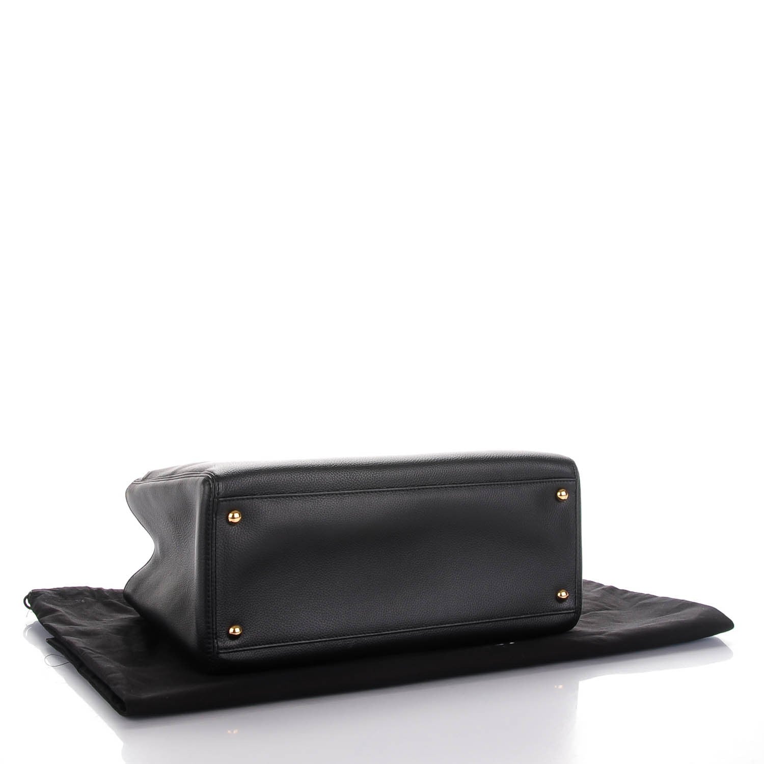 Chanel Calfskin Small Cerf Shopper Tote Black 4 of 8