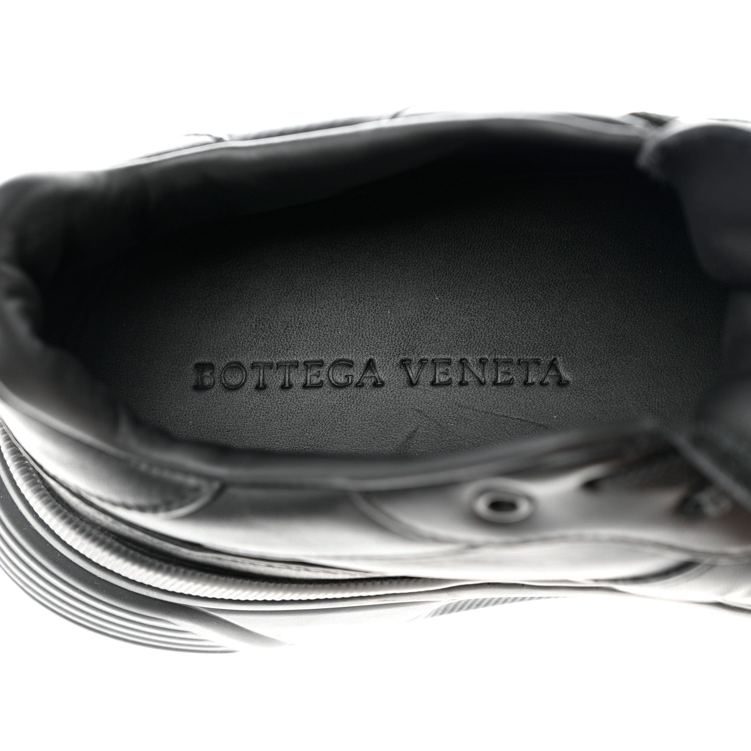 Bottega Veneta Calfskin Mens The Speedster Sneakers 40 Black 6 of 8
