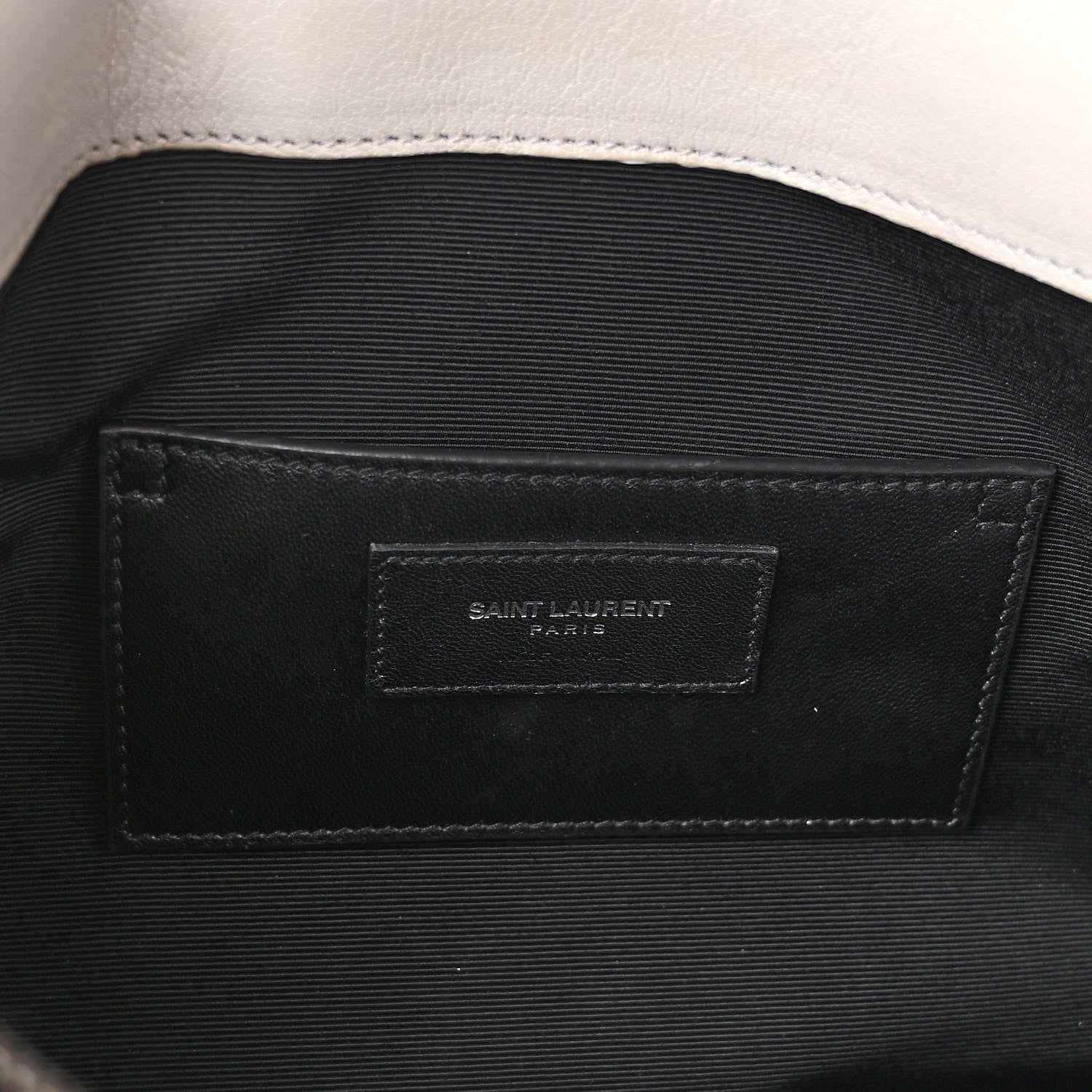 Saint Laurent Sheepskin Matelasse Large Monogram College Satchel Light Grey 7 of 12