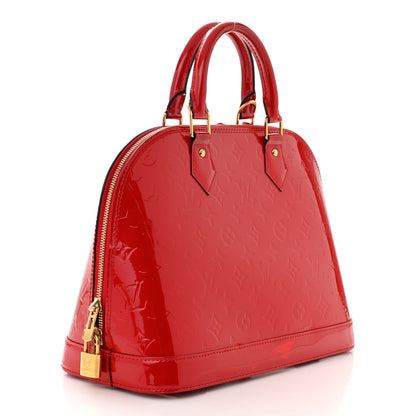 Louis Vuitton Vernis Alma PM Cherry 3 of 12