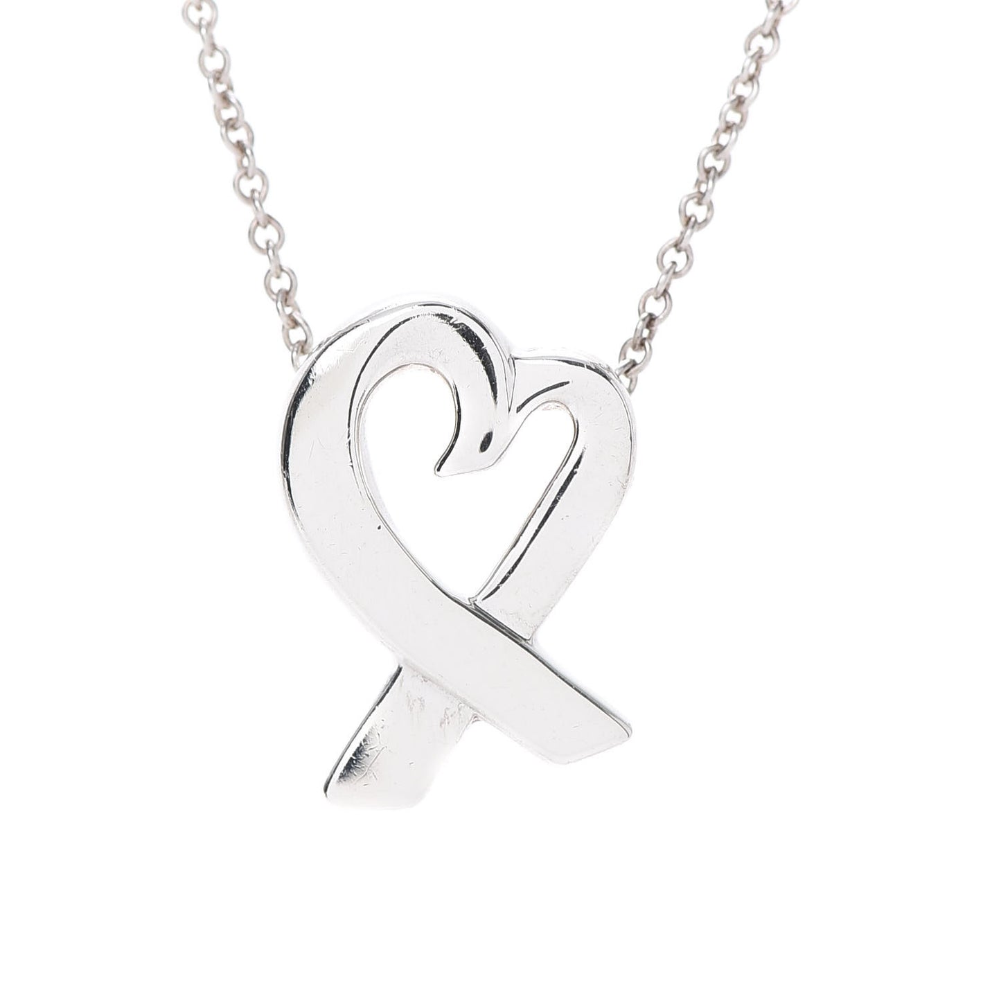 Sterling Silver Small Paloma Picasso Loving Heart Pendant Necklace