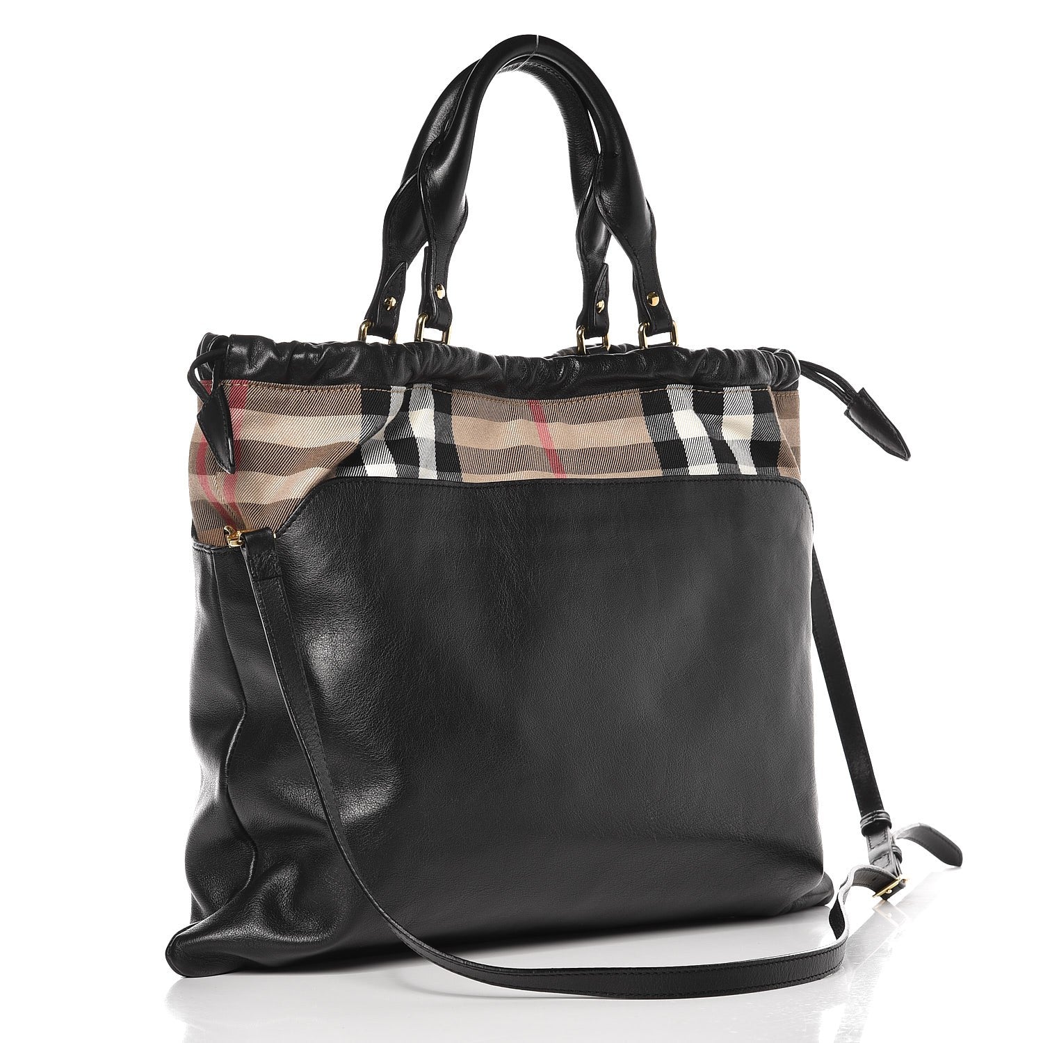 Burberry Calfskin House Check Big Crush Black 4 of 11