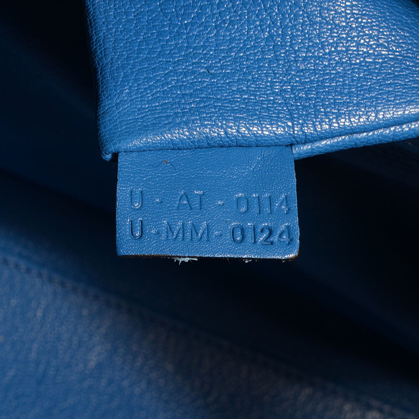 Palmelato Leather Mini Luggage Bag Electric Blue