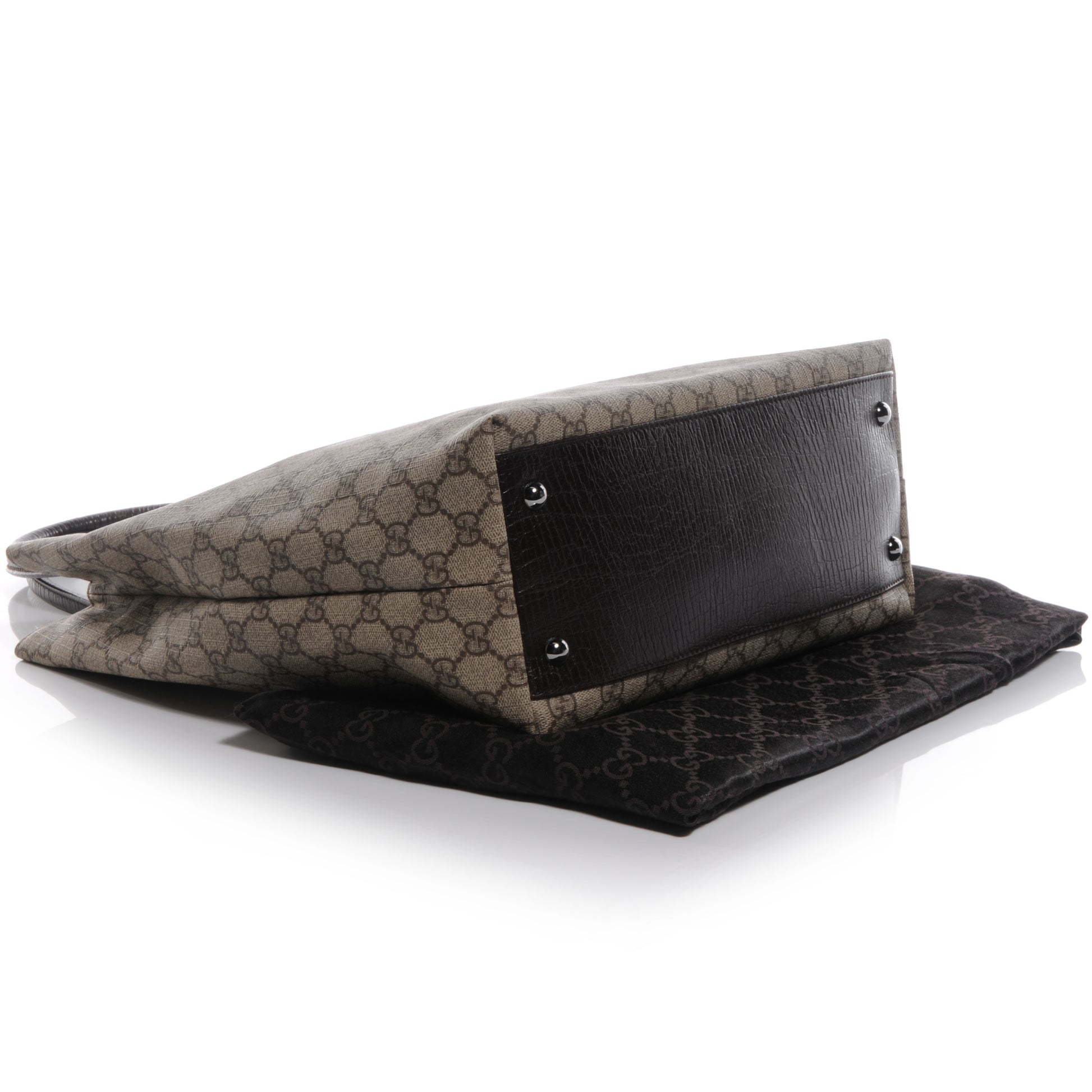 Gucci GG Plus Monogram Small Vertical Tote Dark Brown 4 of 7