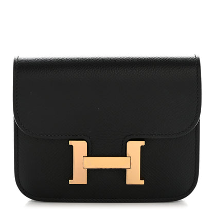 Hermes Epsom Constance Slim Wallet Black 1 of 10