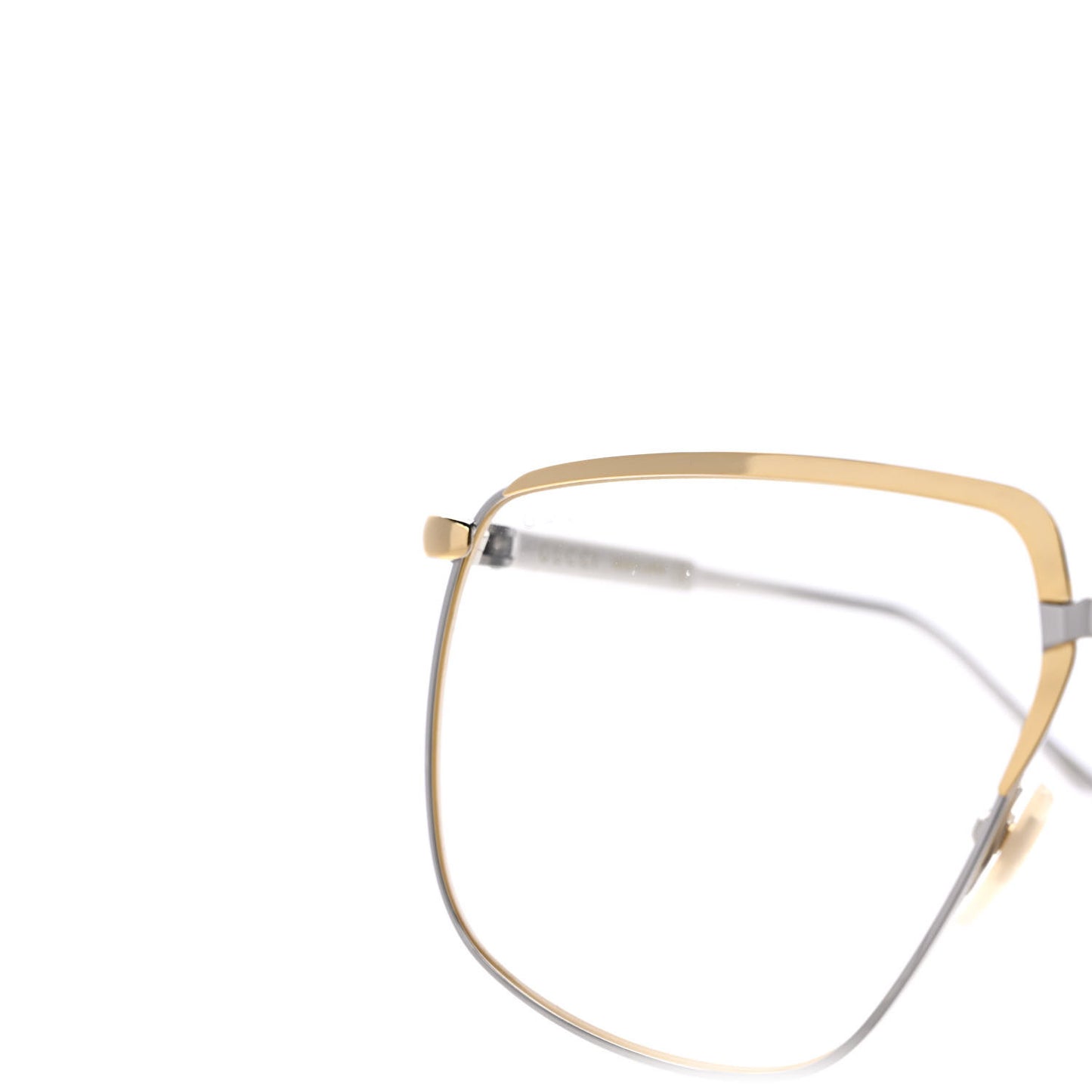 Metal Aviator Sunglasses GG0365S Silver Gold