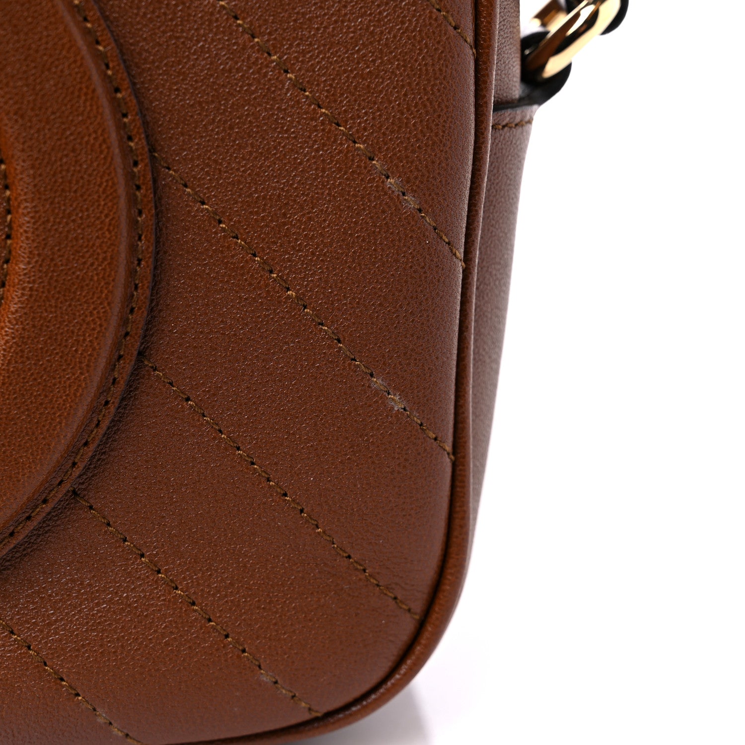 Gucci Sakai Be Green Calfskin Diagonal Stitched Small Blondie Shoulder Bag Cuir 10 of 11