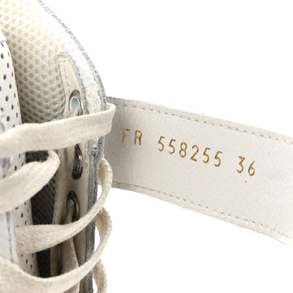 Saint Laurent Calfskin Perforated Womens SL24 Sneakers 36 White 9 of 10