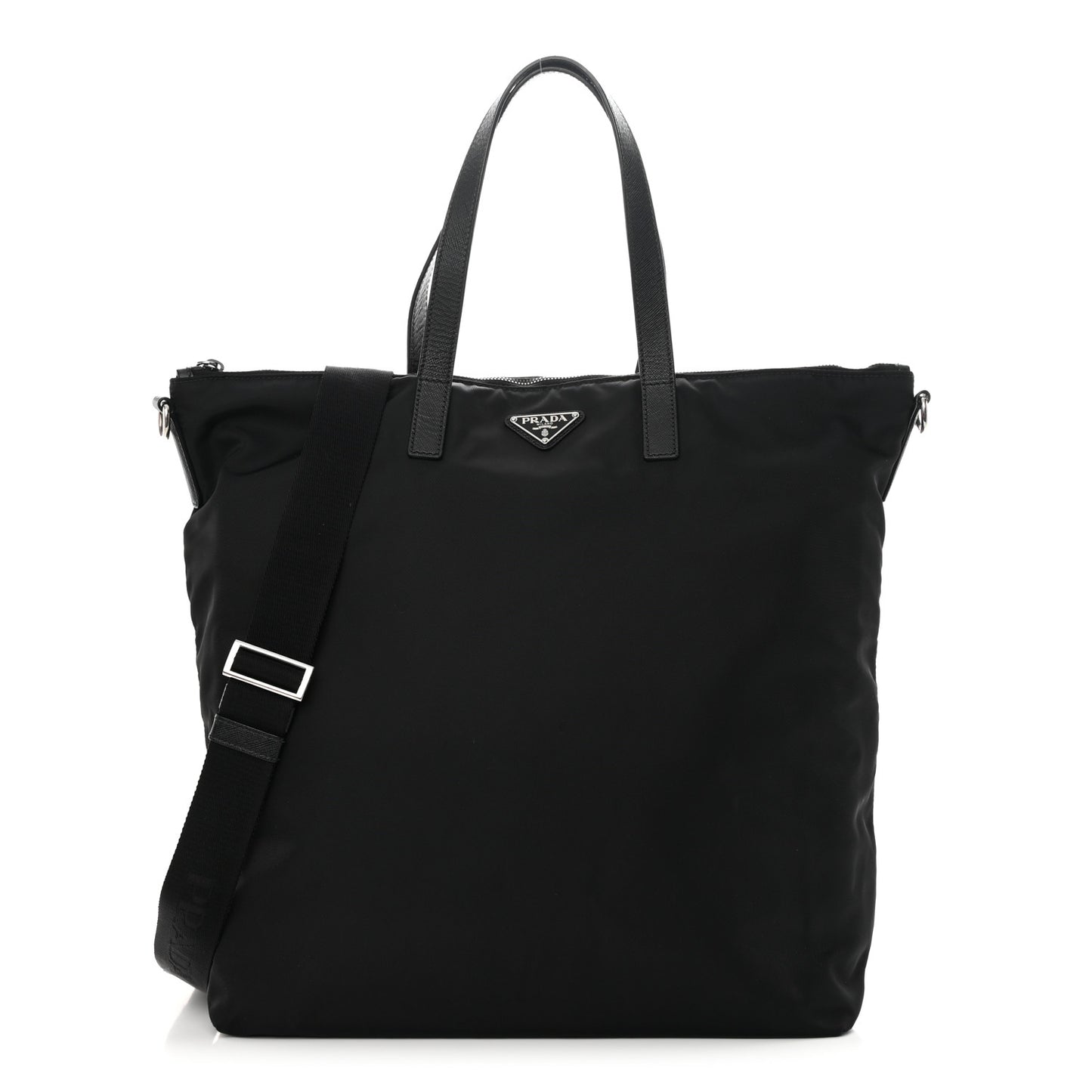Re-Nylon Saffiano Tote Black