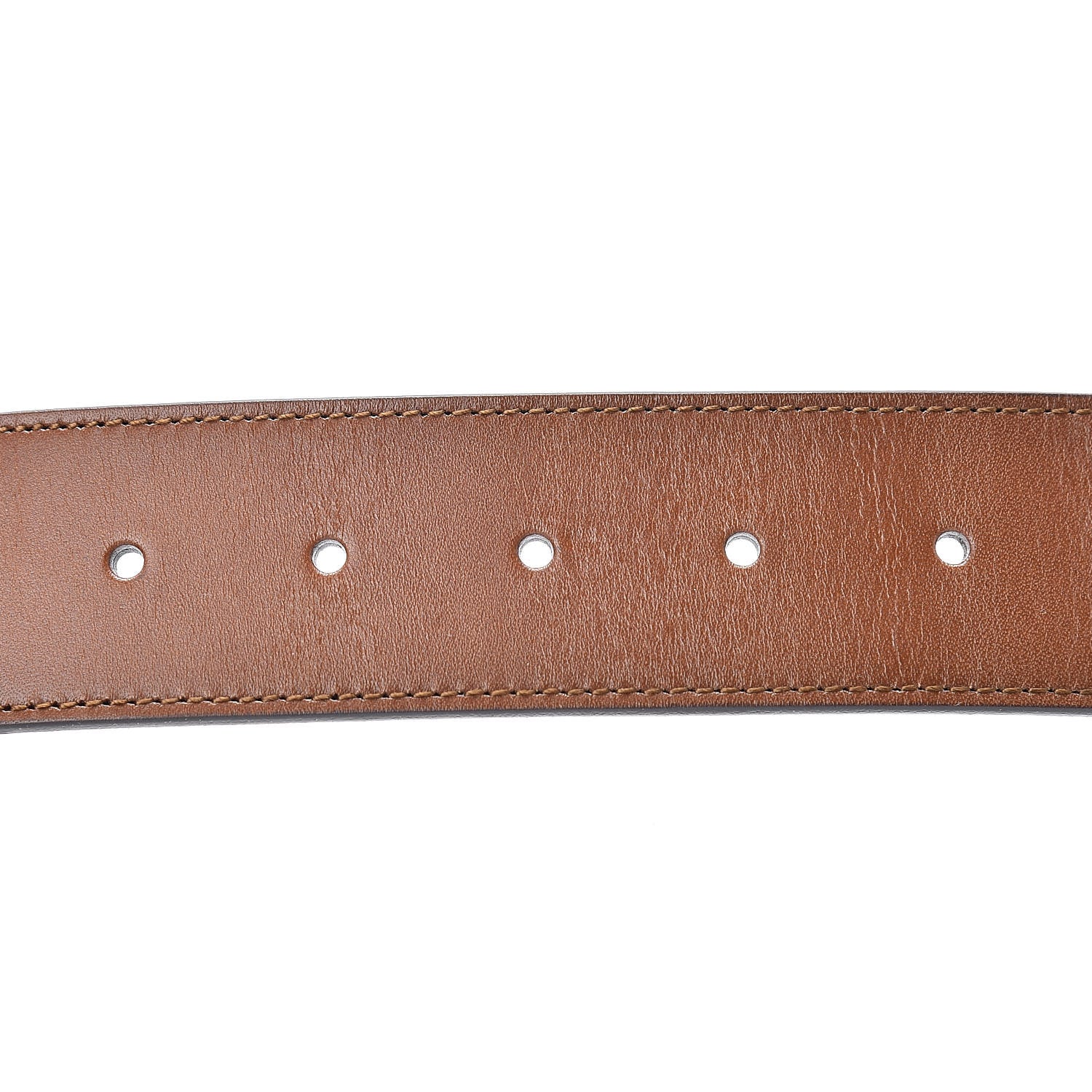Gucci Nylon Calfskin Double G Web 40mm Belt 90 36 Green Red Cuir 5 of 6